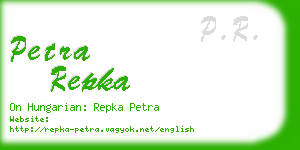 petra repka business card